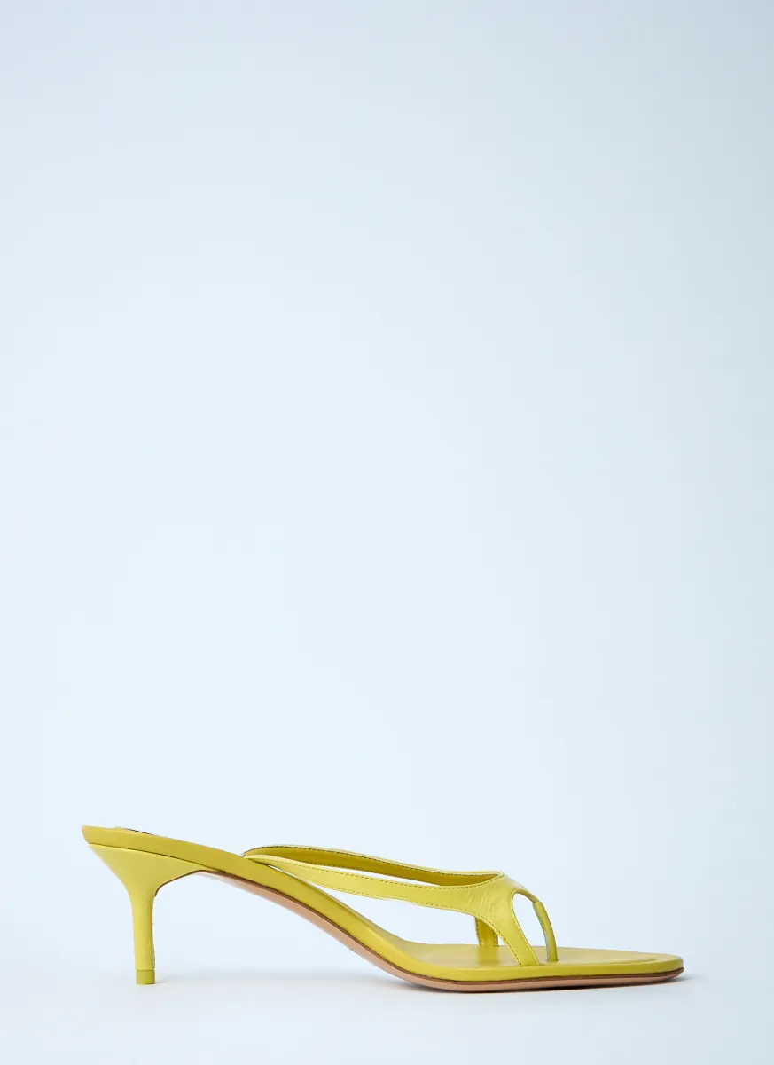 Leather Heel Sandals