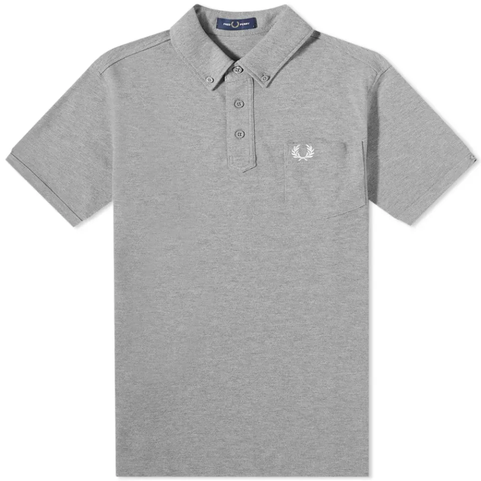 Button Down Collar Polo