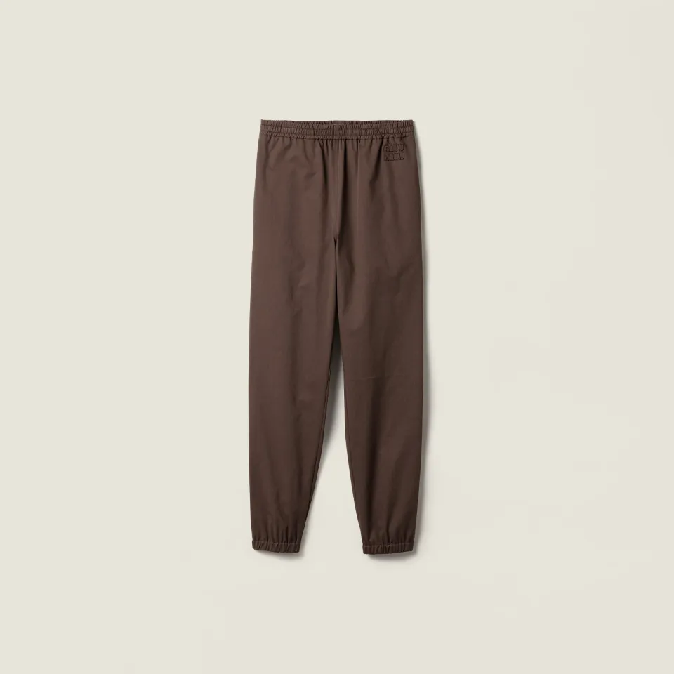 Washed twill joggers