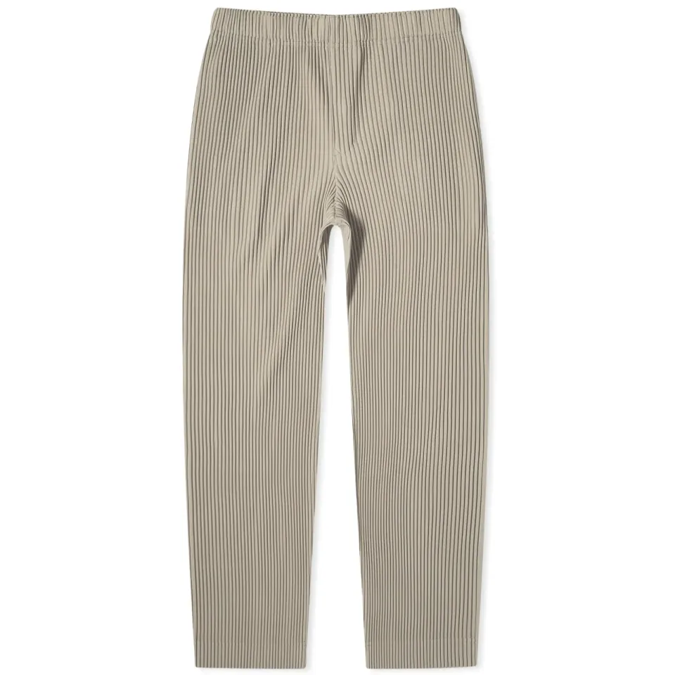 Pleated Straight Leg Trousers
