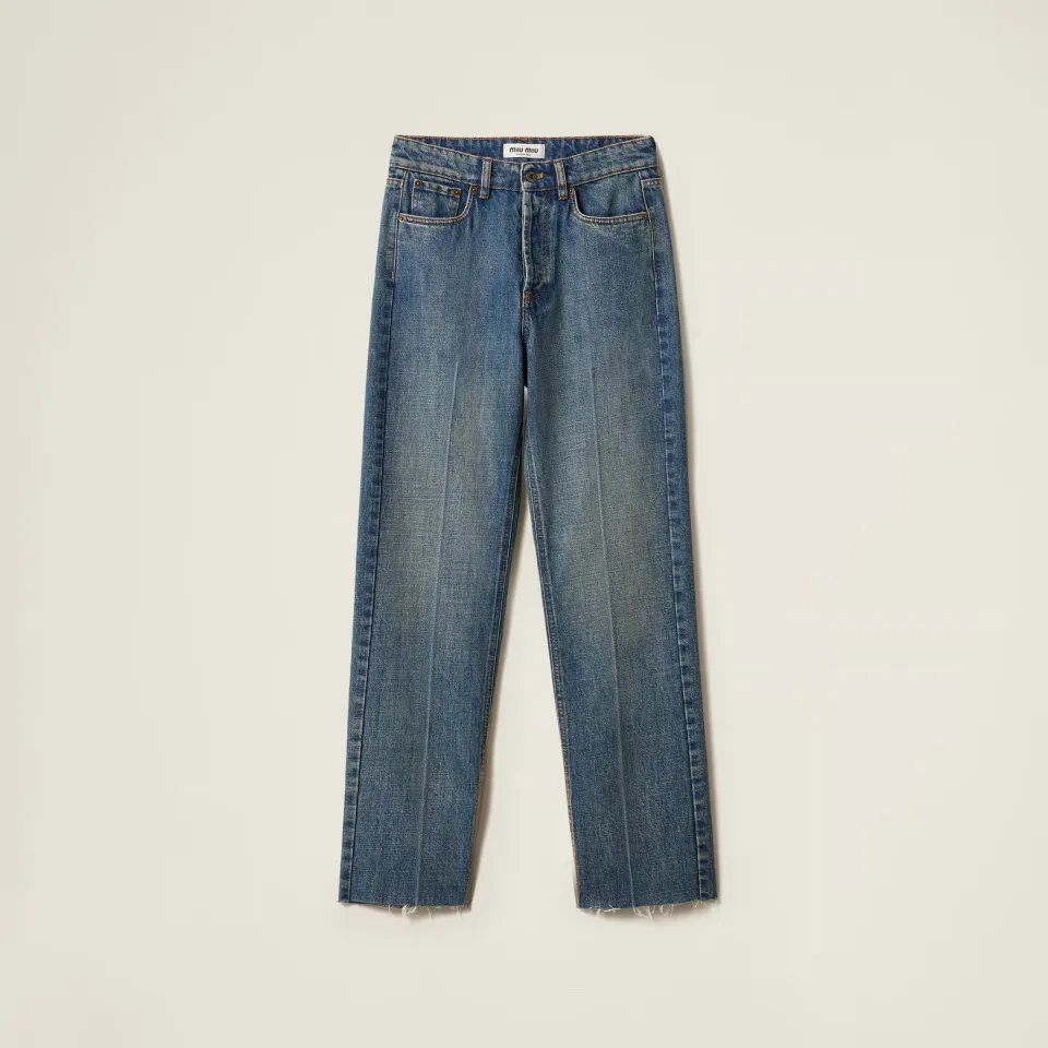 Denim five-pocket jeans