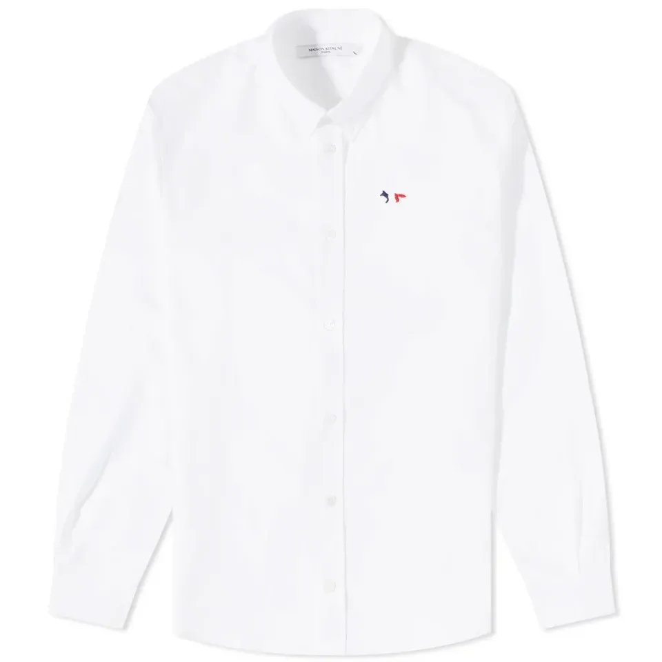 Maison Kitsuné Tricolor Fox Patch Classic Shirt
