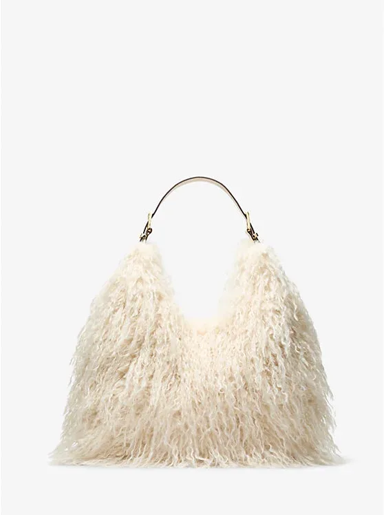 Nolita Large Faux Shearling Shoulder Bag