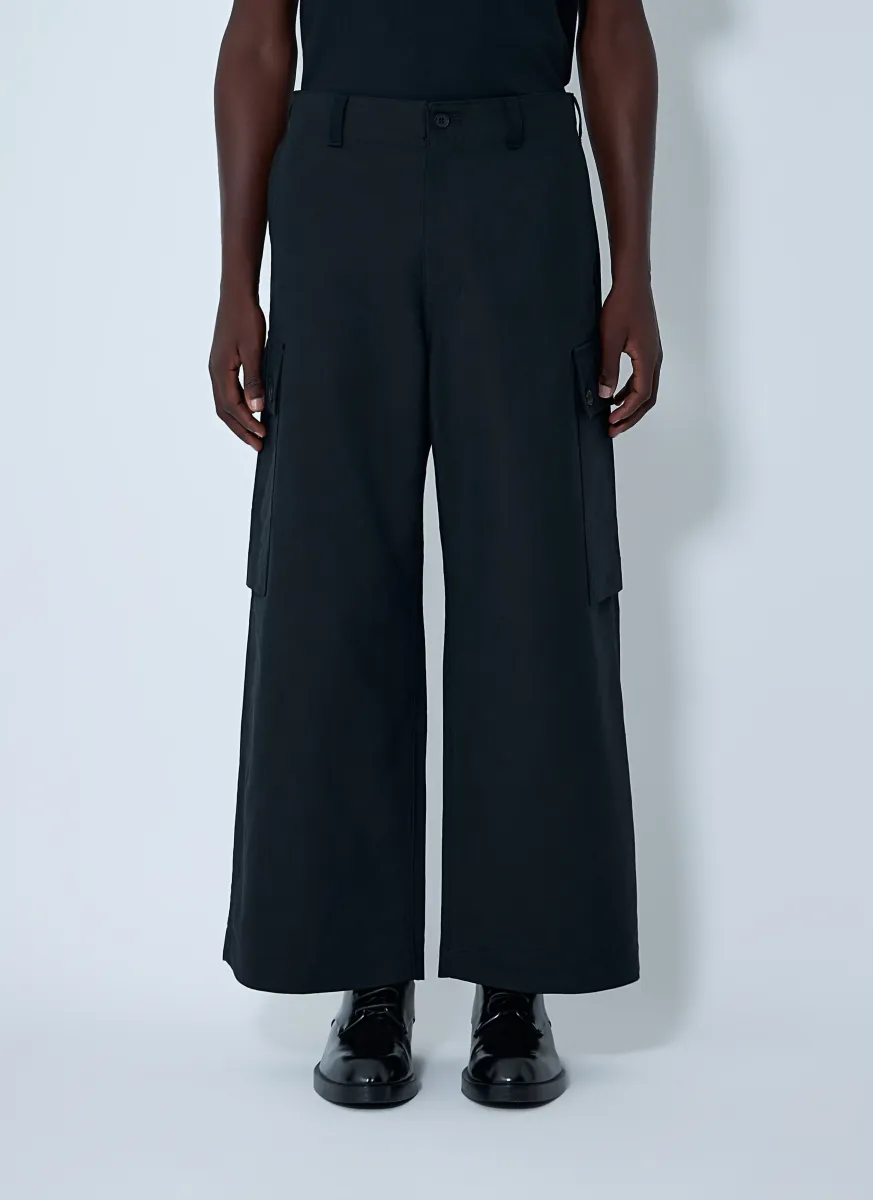 Wide-Leg Pocket Pants
