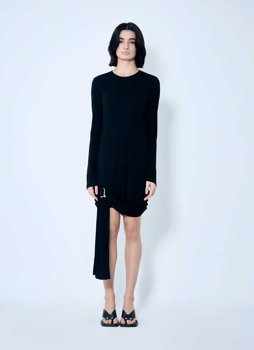 Draped Hem Dress