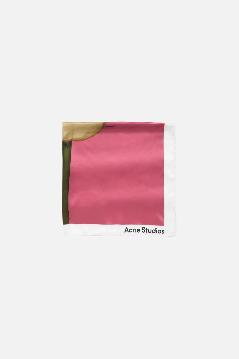 Square silk scarf