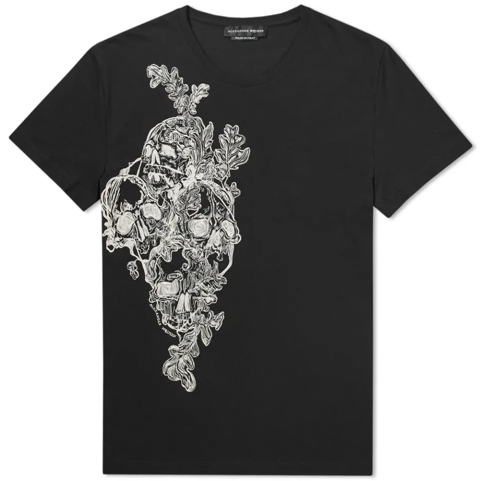 Engin Large Skull Embroidered Tee