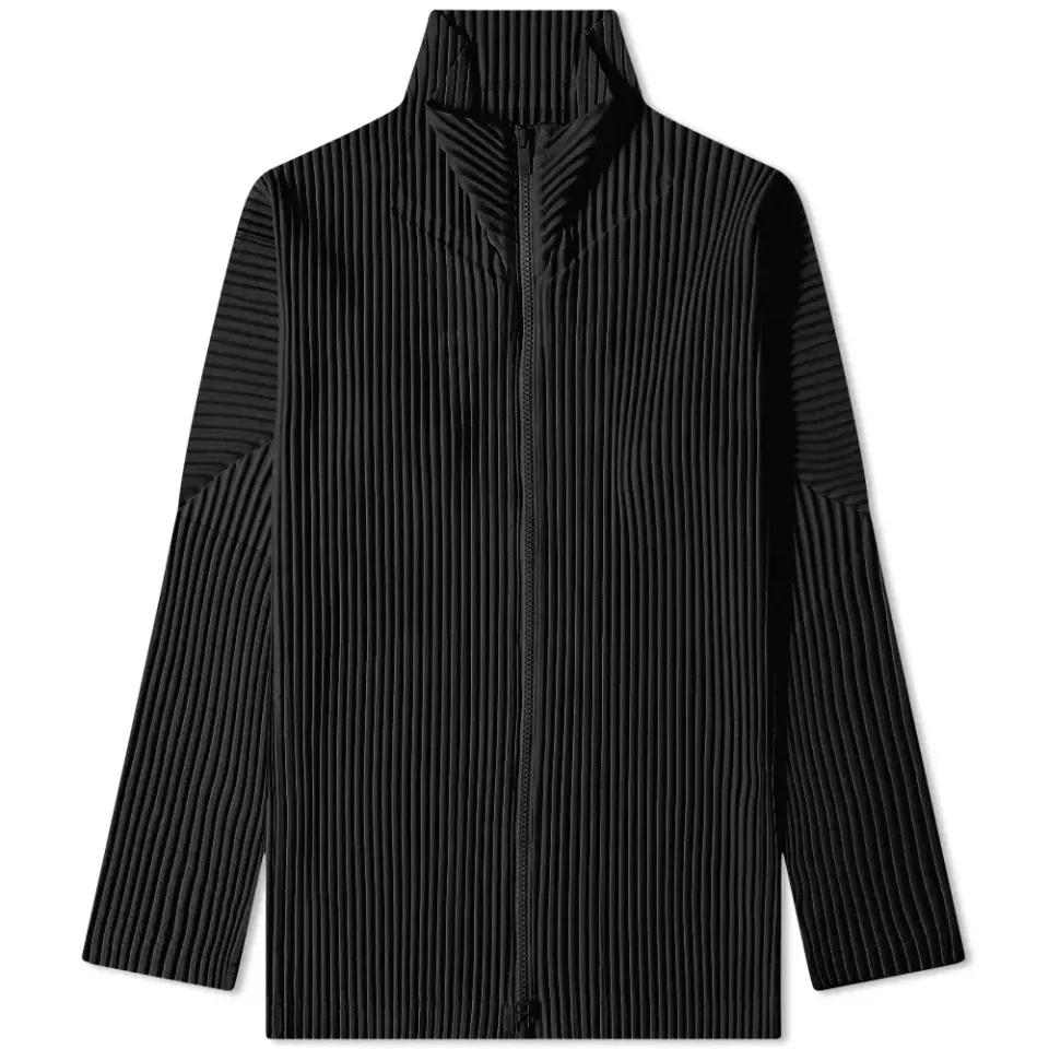 Pleated Zip Jacket