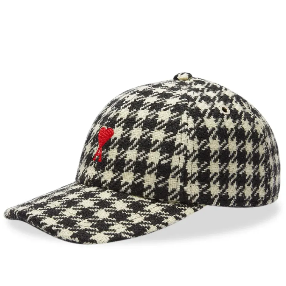 AMI Small A Houndstooth Wool Cap