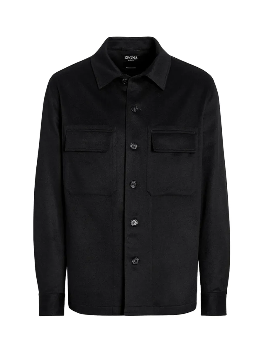 Oasi Cashmere Alba Overshirt Black