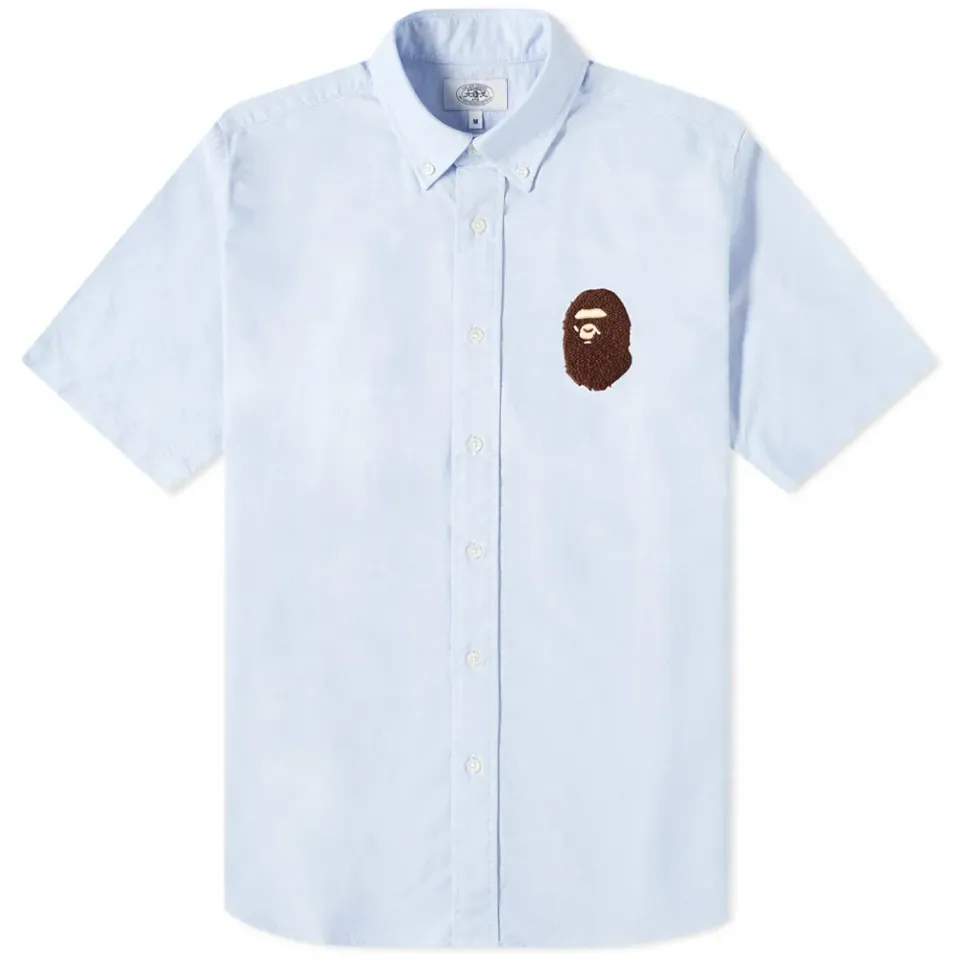 Short Sleeve Large Ape Head Oxford Shirt