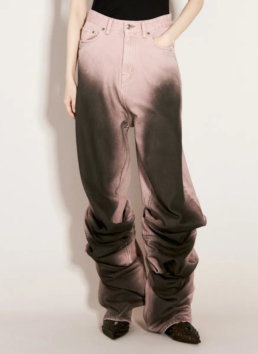 Draped Cuff Jeans