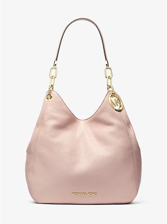 Lillie Large Pebbled Leather Shoulder Bag
