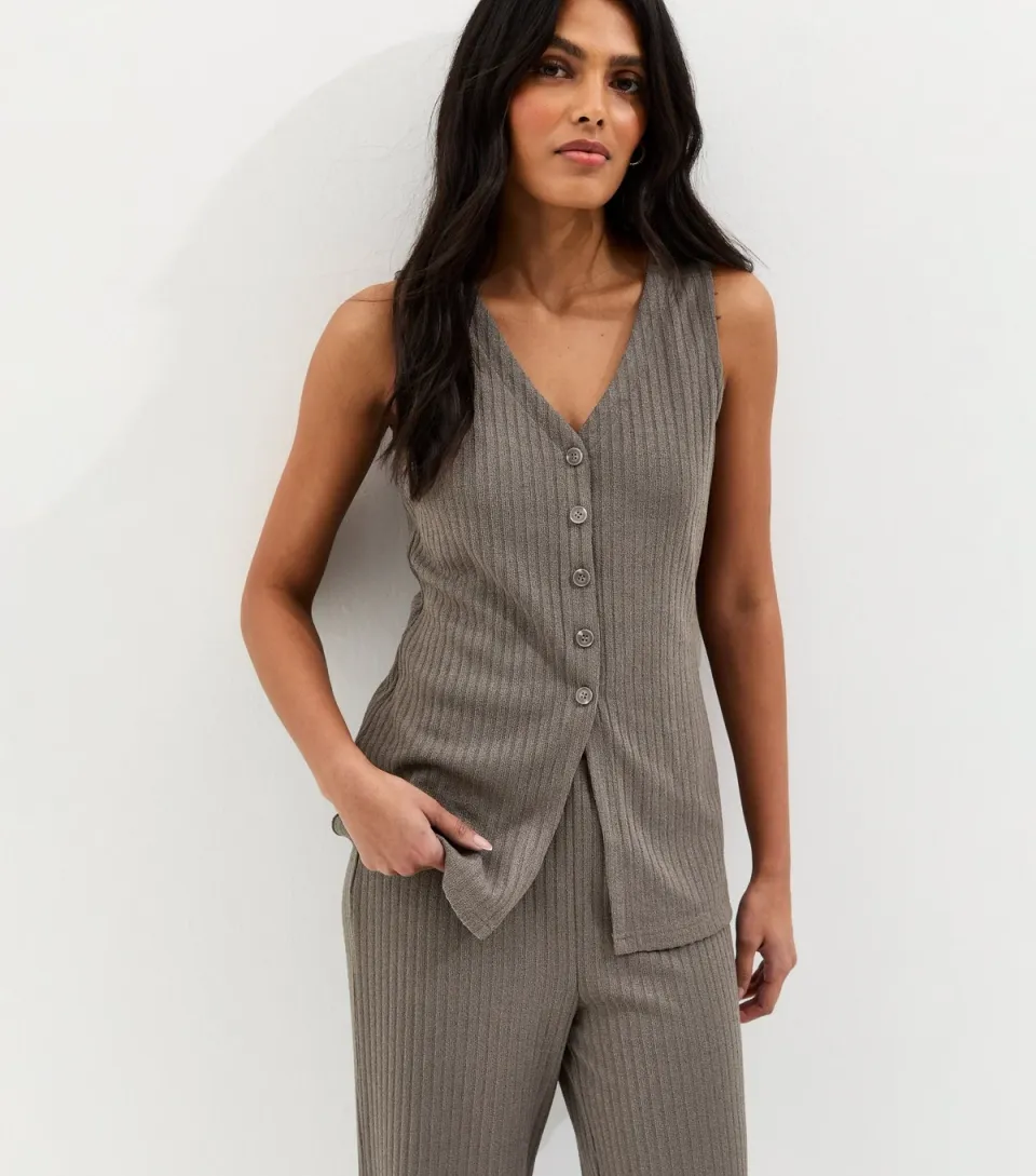 Women's Mink Soft Touch V Neck Waistcoat