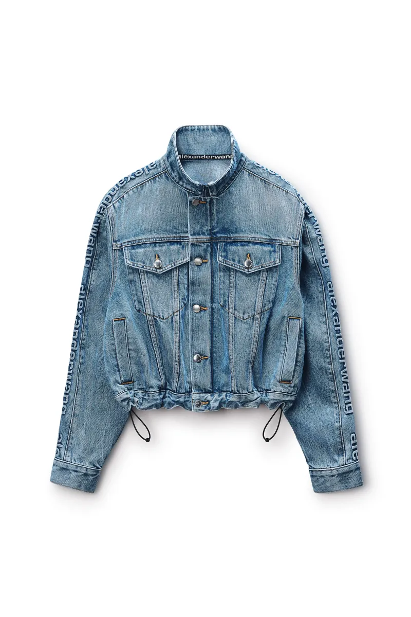 Denim Track Jacket