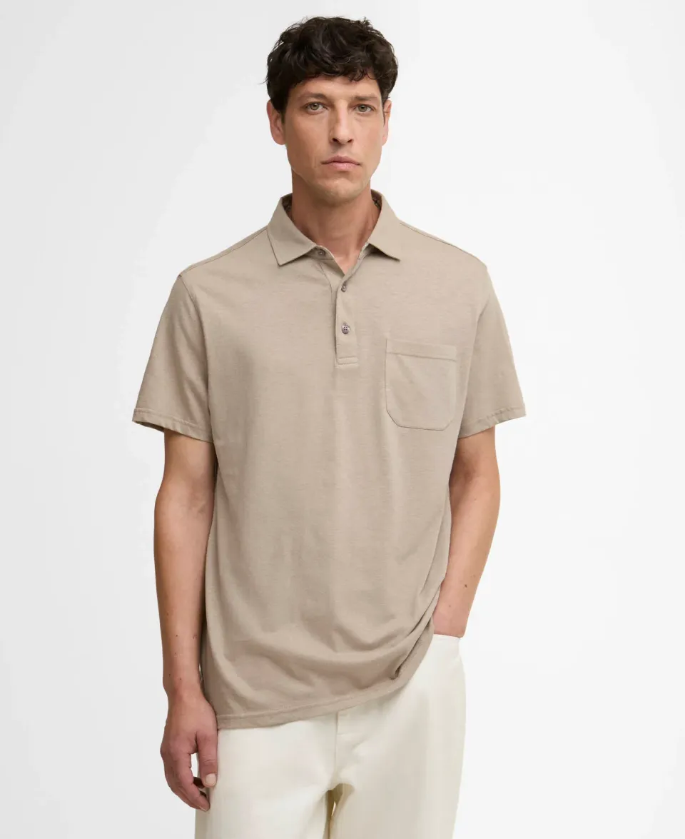 Steventon Linen Blend Tailored Polo Shirt
