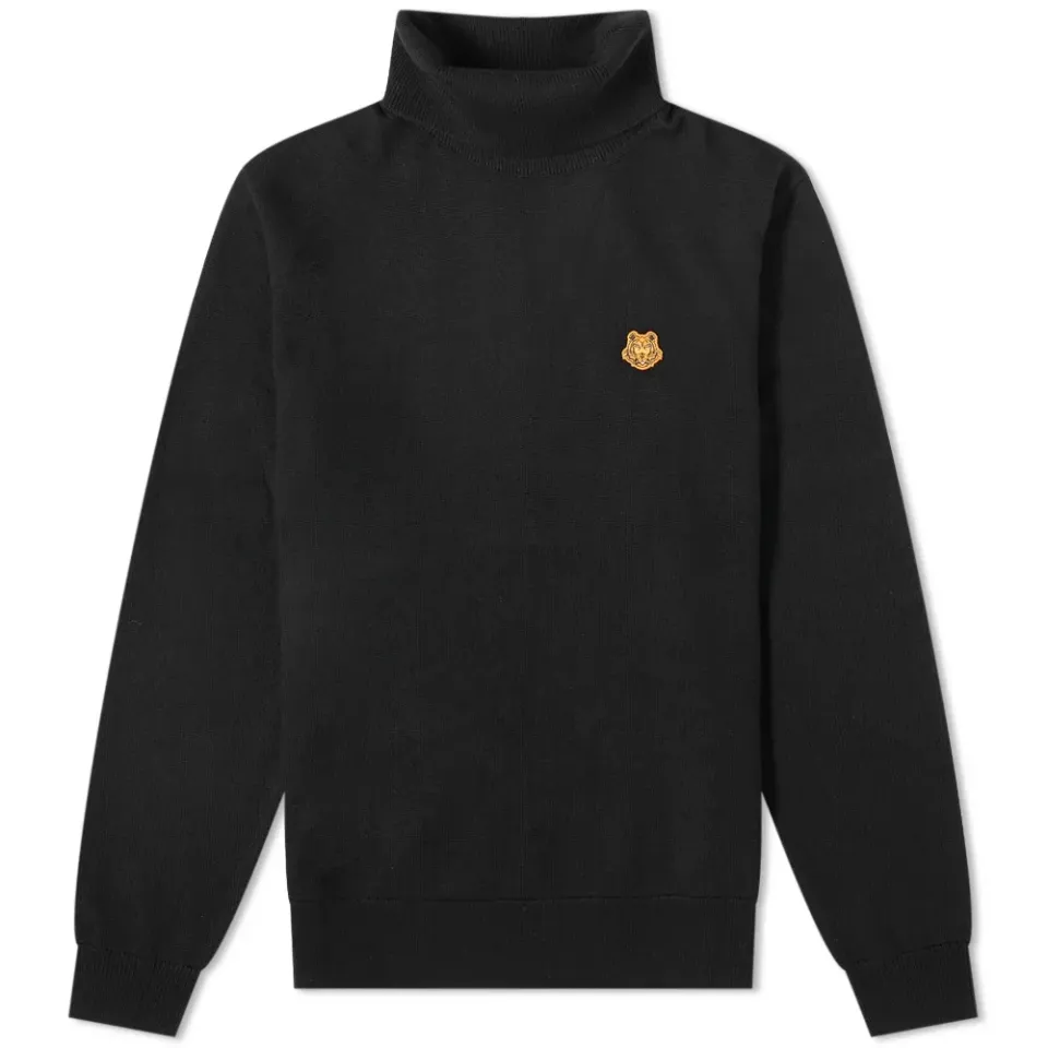 Tiger Crest Roll Neck Knit
