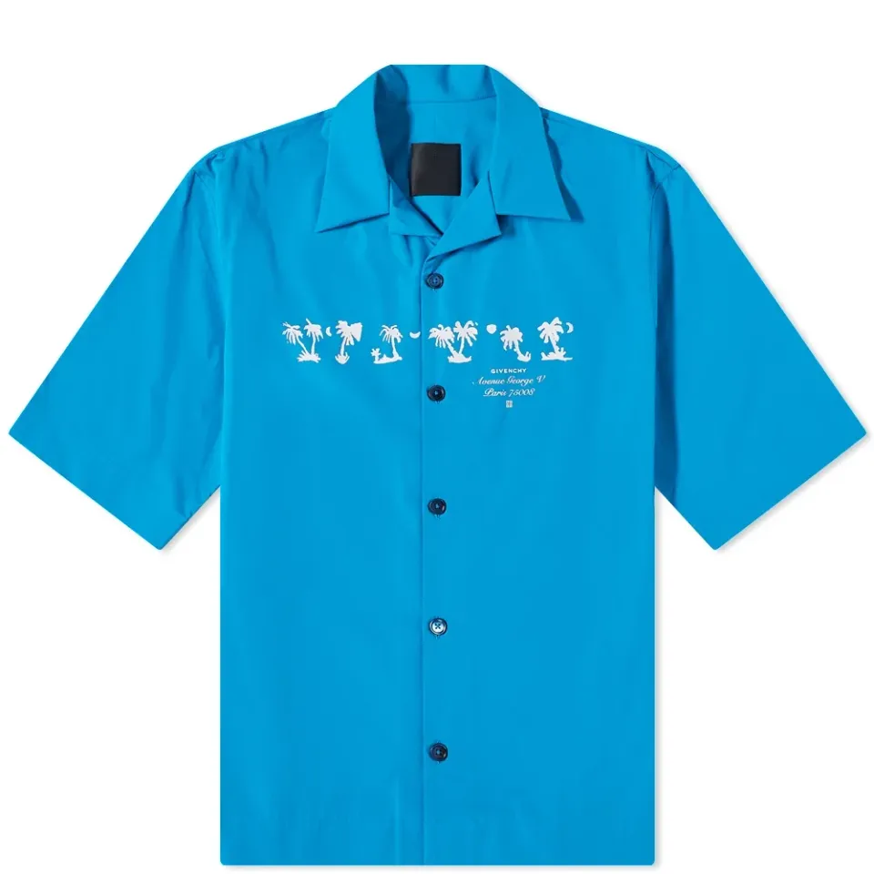 Sun Print Hawaiian Shirt