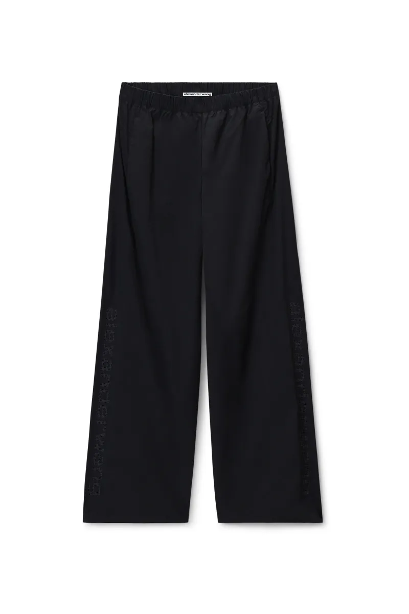 PERFORATED LOGO MID-RISE TRACK PANT