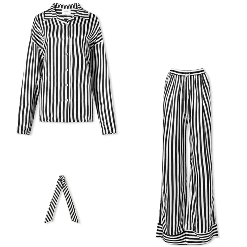 Striped Sizeless Pajama Set