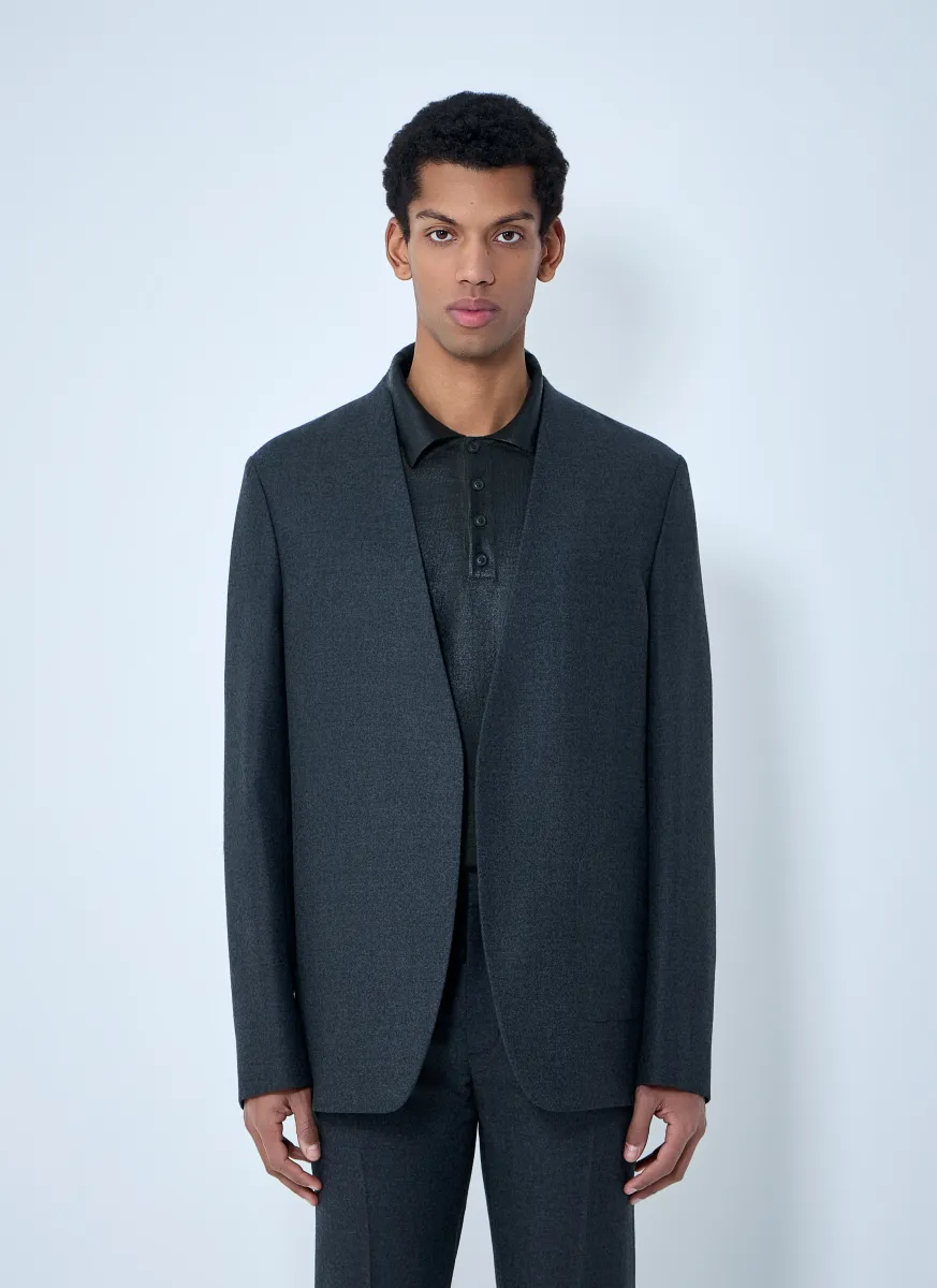 Wool Twill Blazer