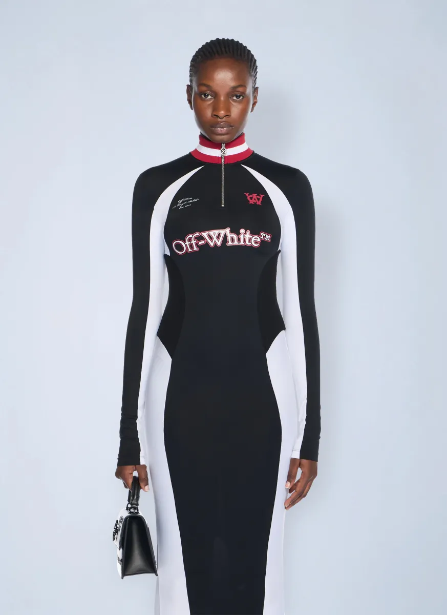 Tech Jersey Midi Dress