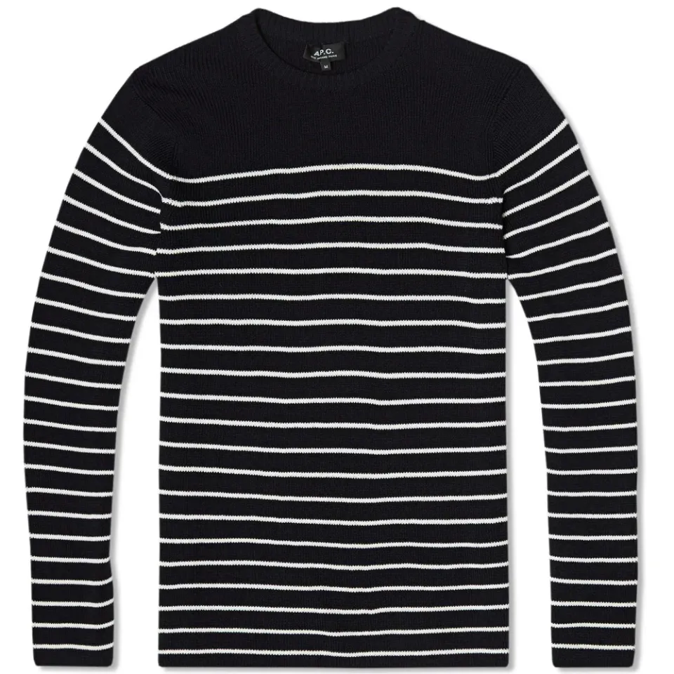 A.P.C. Stripe Crew Sweater