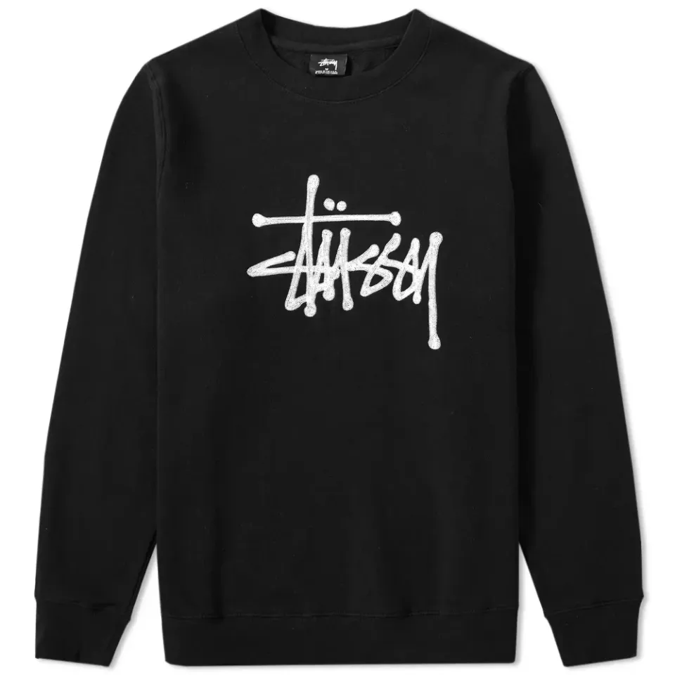 Chain Stitch Applique Crew Sweat