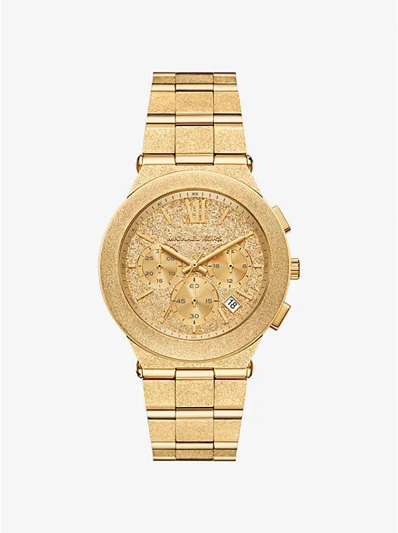 Oversized Billie Frosted Gold-Tone Watch