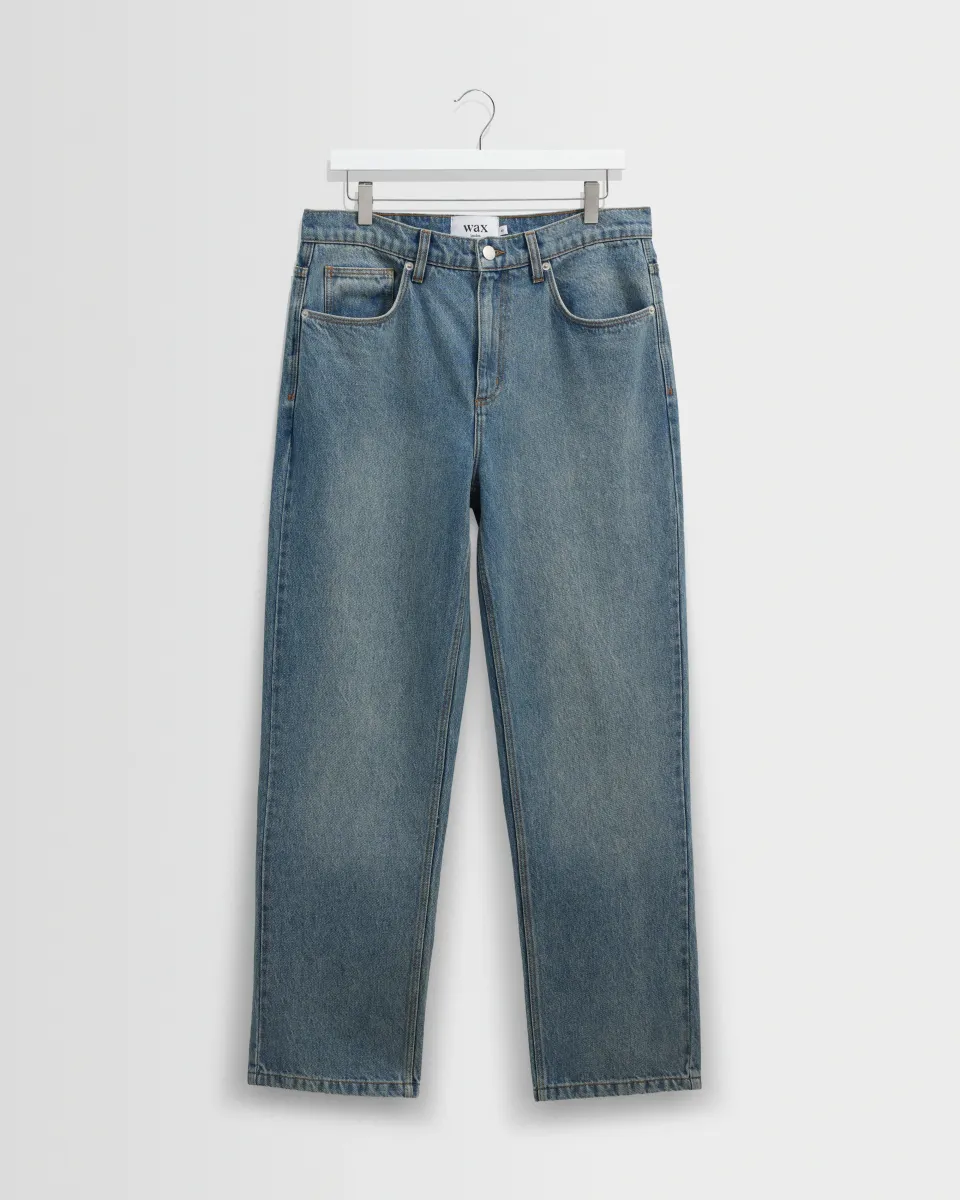 Russell - Vintage Blue Straight Fit Denim Jeans