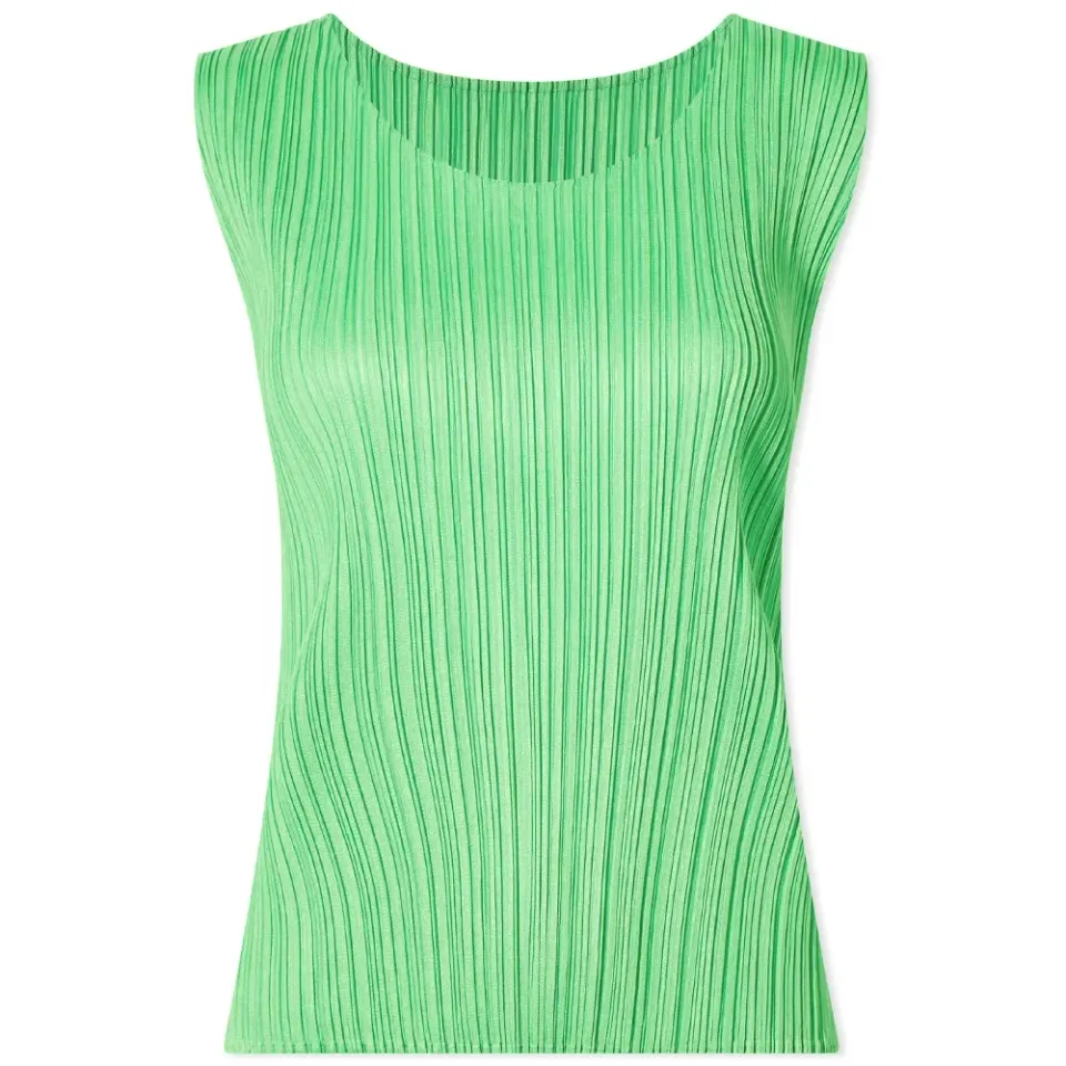 Pleats Sleeveless Top