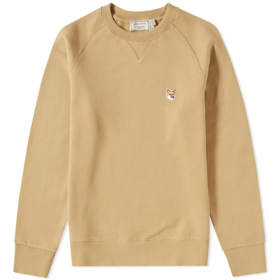 Maison Kitsuné Fox Head Patch Crew Sweat