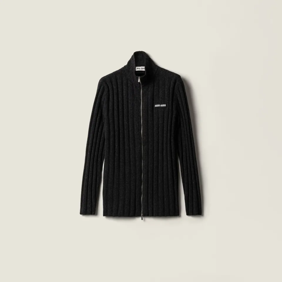 Wool and cashmere cardigan