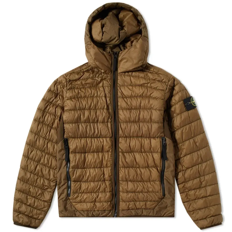 Garment Dyed Micro Yarn Down Hooded Jacket
