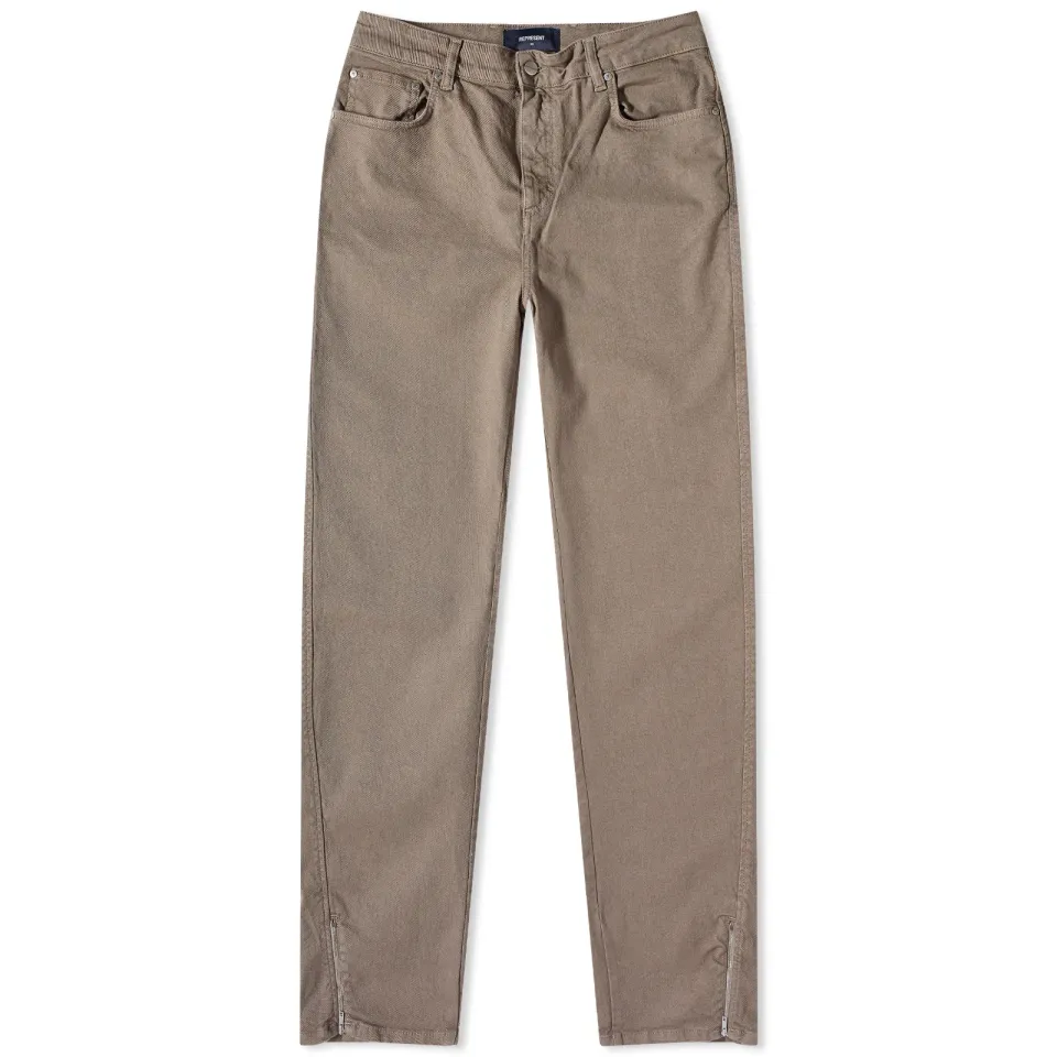 Split Zip Denim Jeans