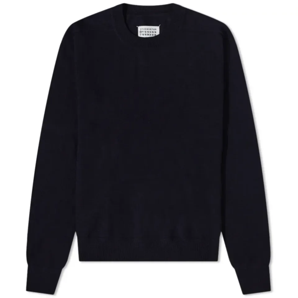 Elbow Patch Crew Knit