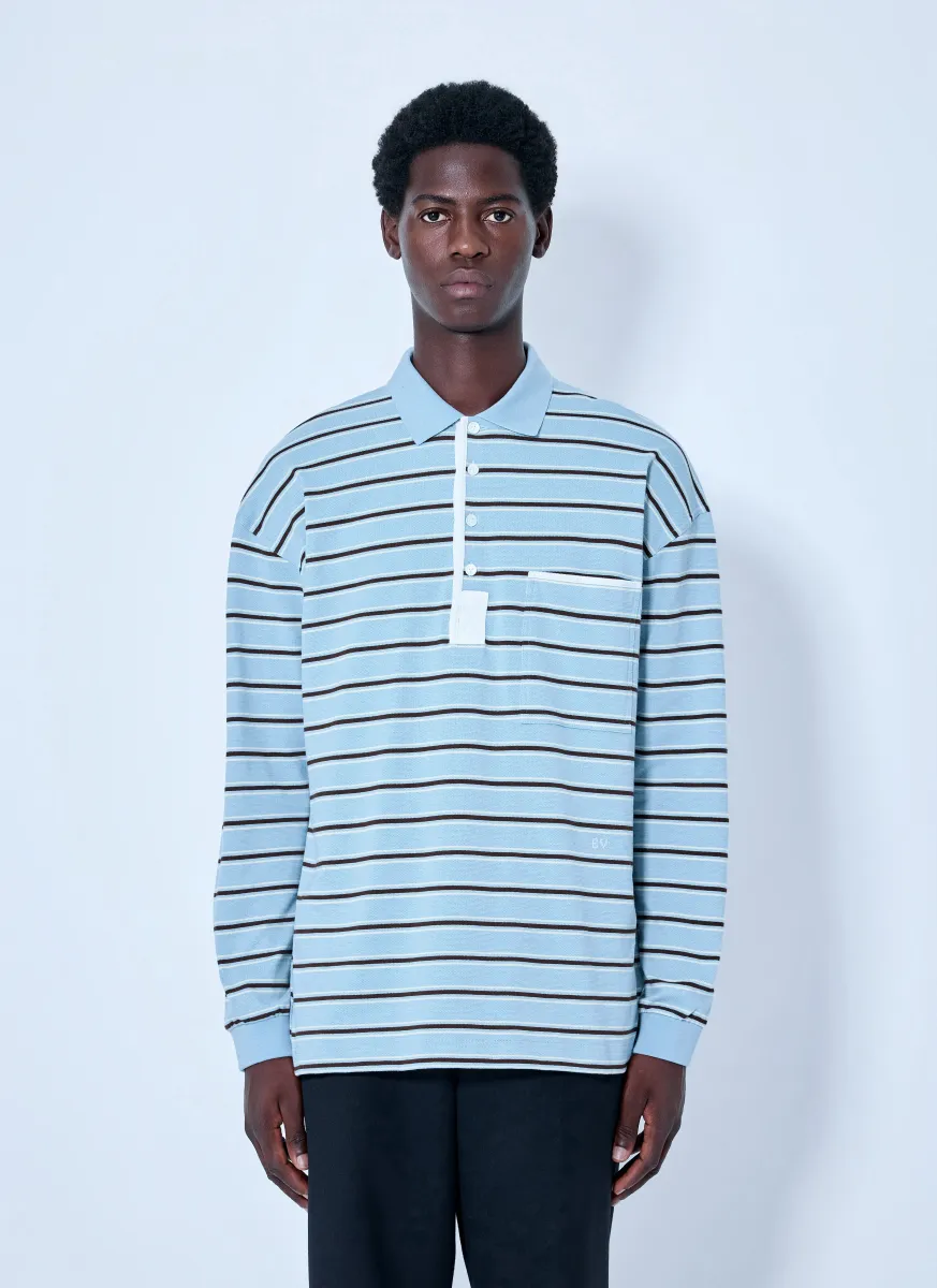 Striped Cotton-Piqué Polo Shirt