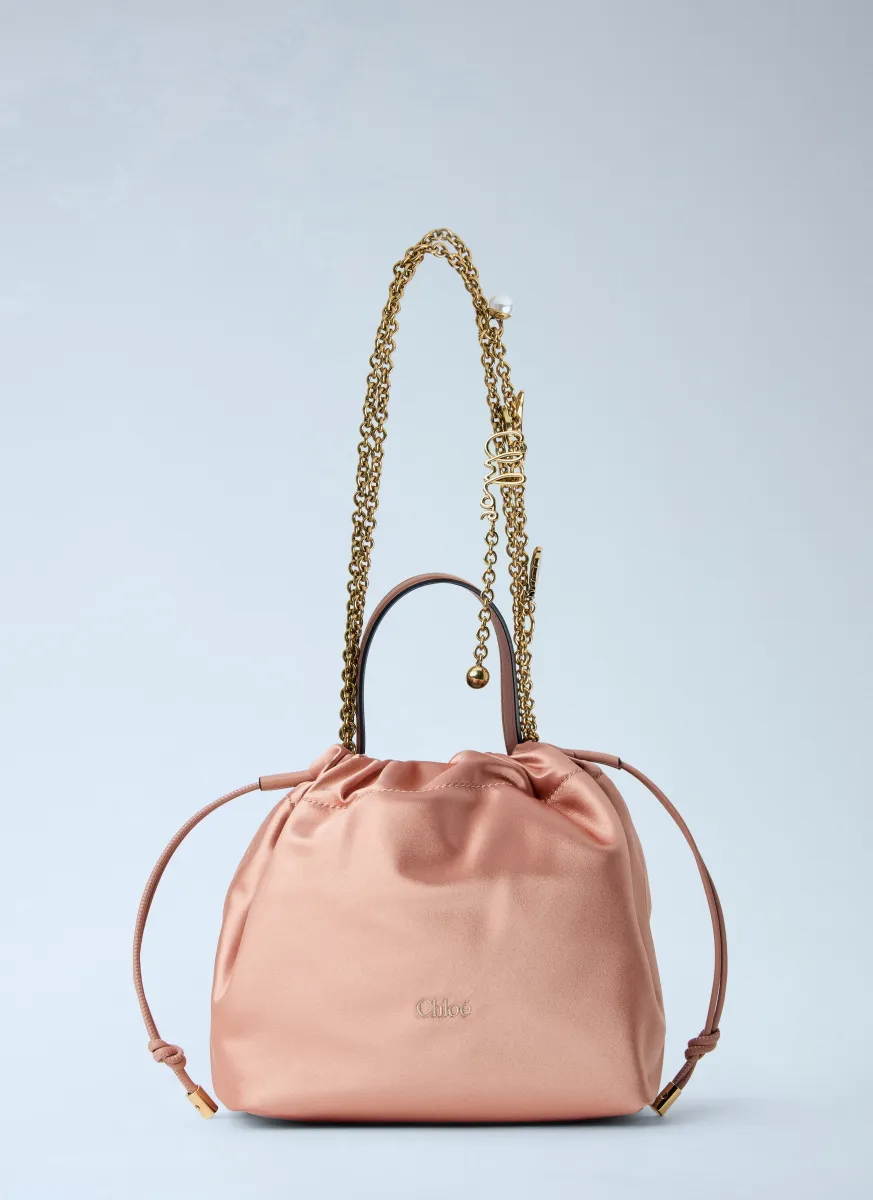 Drawstring Chain Icons Handle Bag