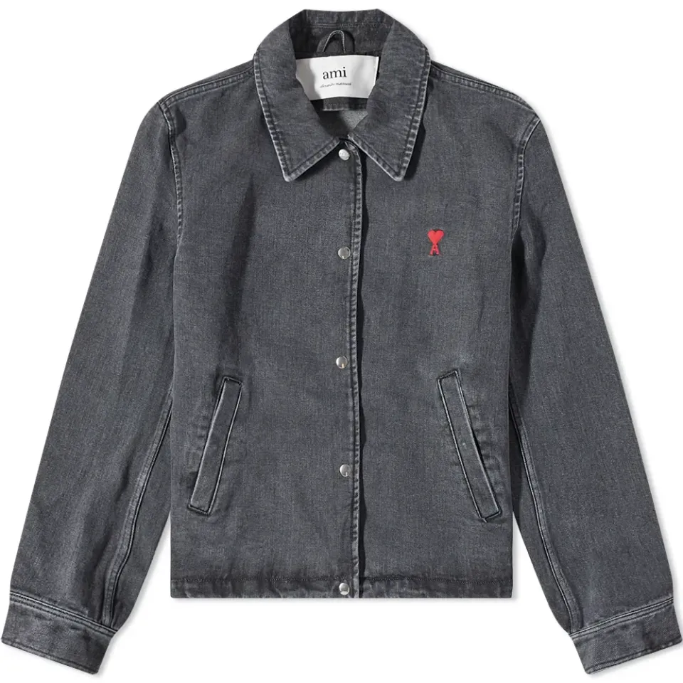 AMI Heart Denim Jacket