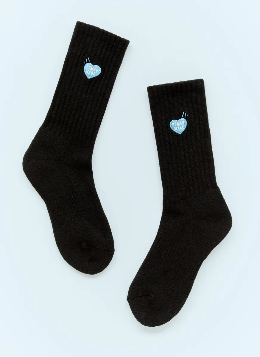 Logo Embroidery Pile Socks