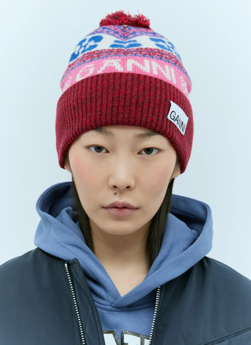 Logo Jacquard Beanie Hat