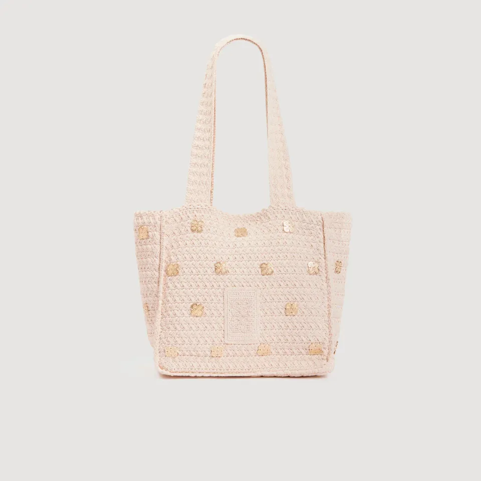 Crochet bag with tassels