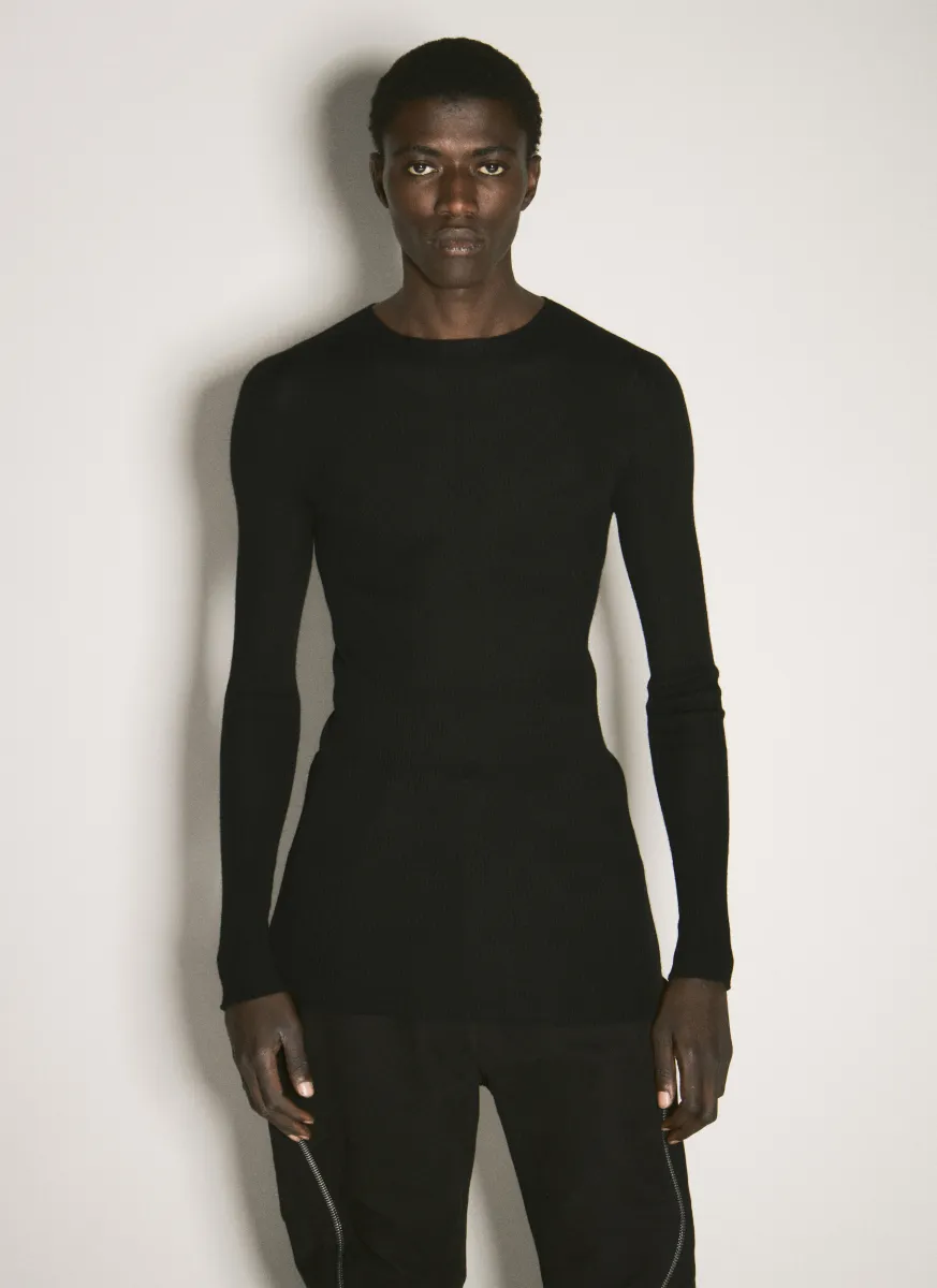 Wool Rib Sweater