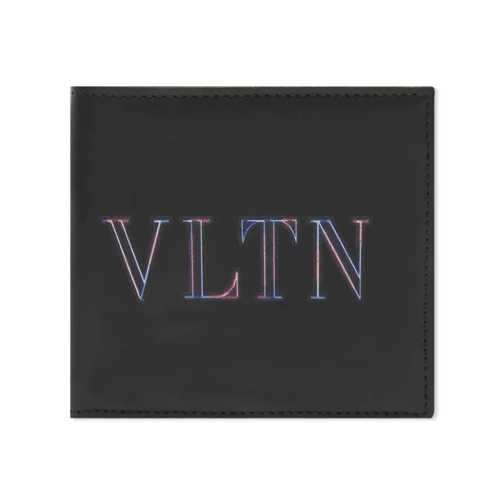 Neon VLTN Logo Billfold Wallet
