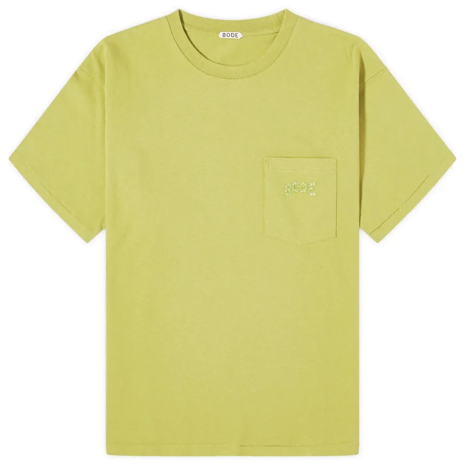 Embroidered Bode Pocket T-Shirt