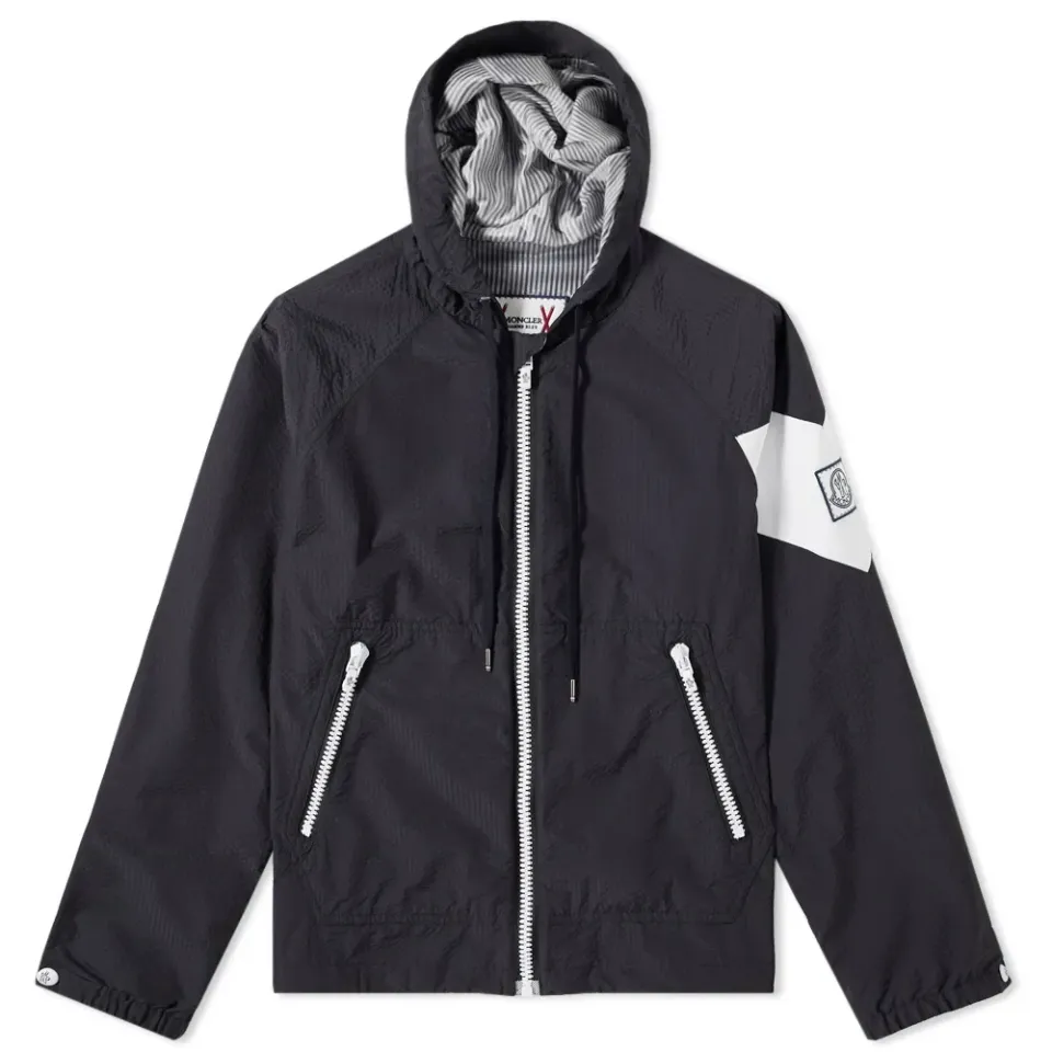 Seersucker Hooded Jacket
