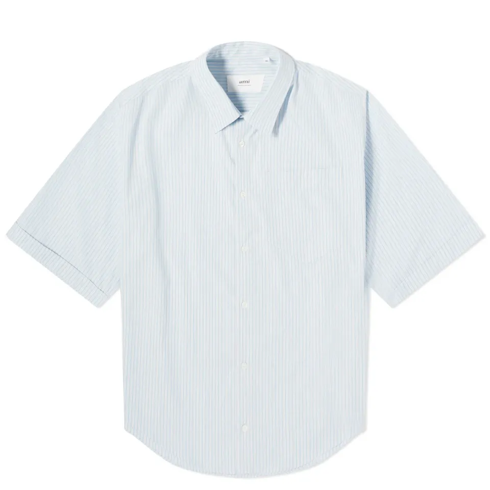 Stripe Boxy Short Sleeve Shirt