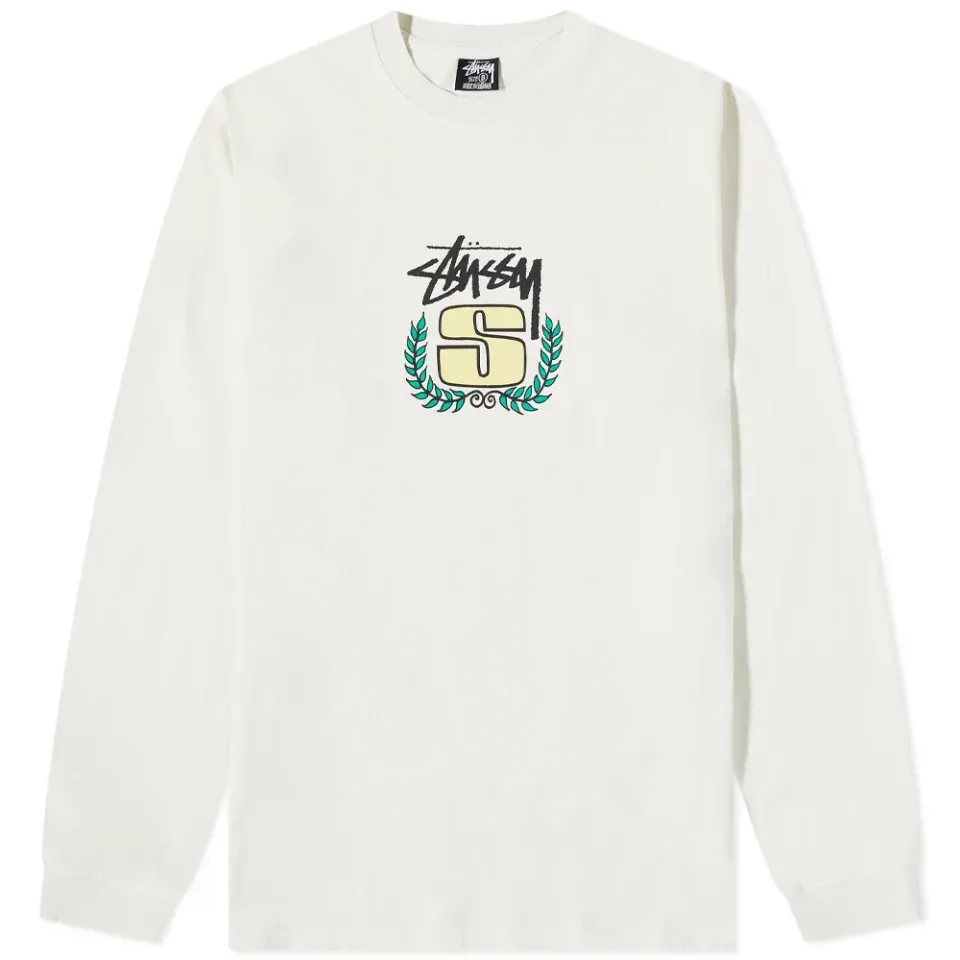 Long Sleeve S Wreath Pigment Dyed T-Shirt
