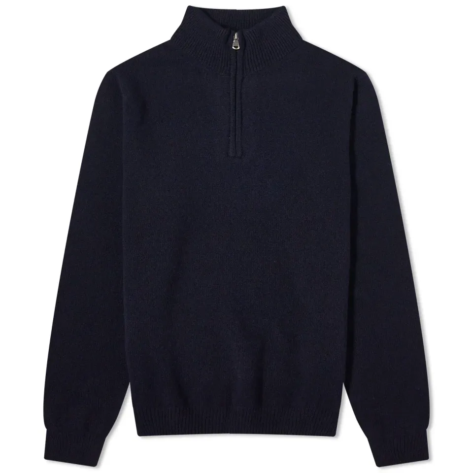 Lambswool Half Zip Knit