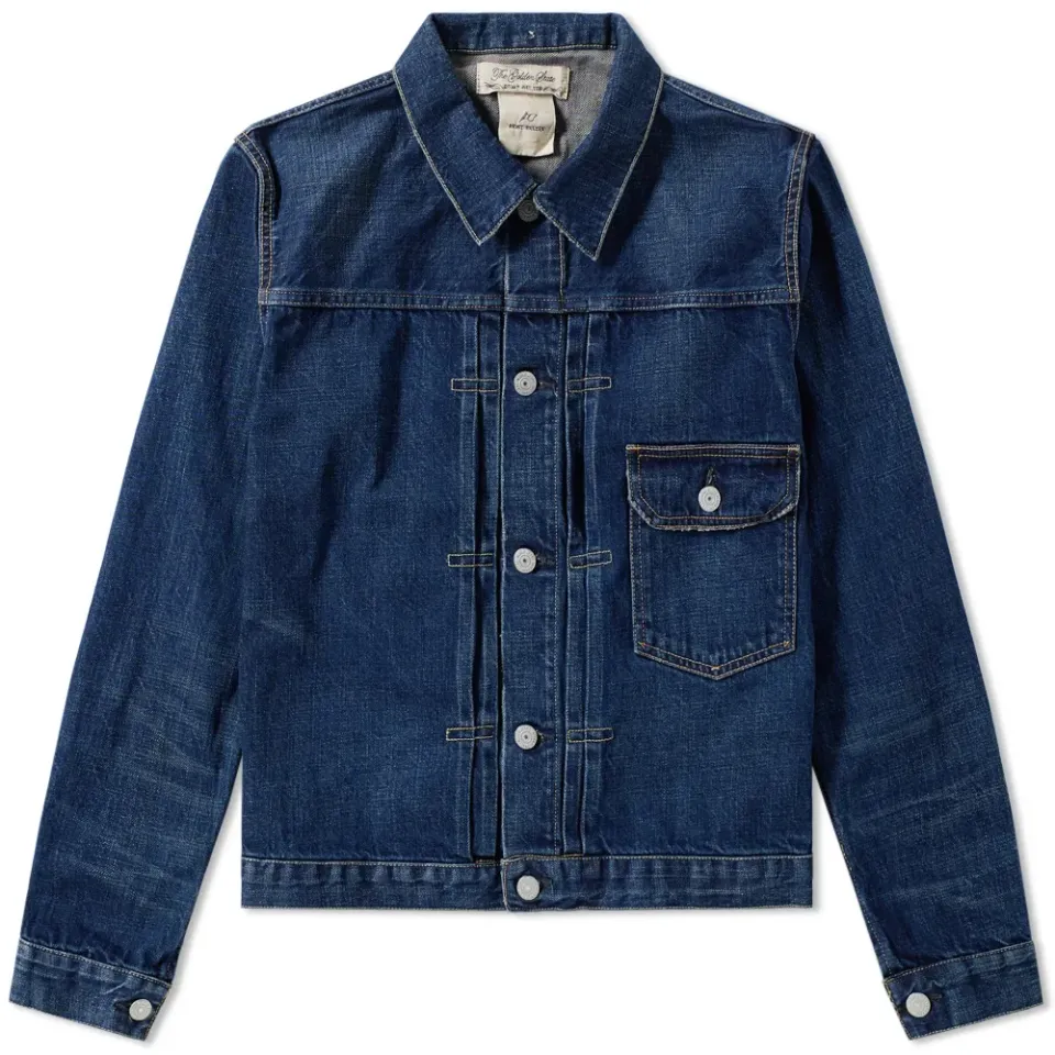Pleated Denim Jacket